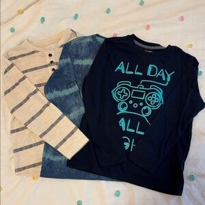 Old Navy Cream, Bundle of three, Long Sleeve Shirts